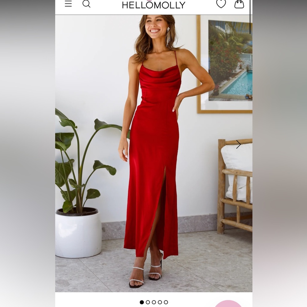 Hello Molly - Golden Thoughts Maxi Dress Wine BRAND NEW TAGS ON NEVER WORE.